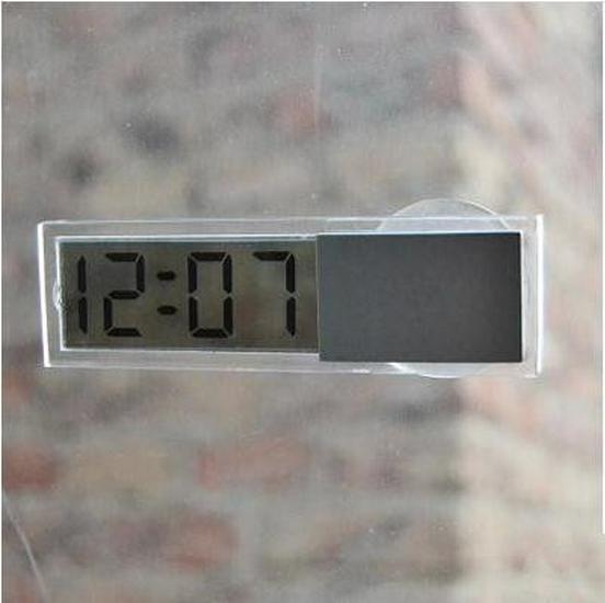 Høytemperaturbestandig biltermometer med sugekopp og gjennomsiktig LCD-skjerm