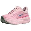 HOKA ONE ONE Bondi 9 Abrasion Resistant Breathable Reflective Running Shoes Women's Pink Blue 1162012-RSTP