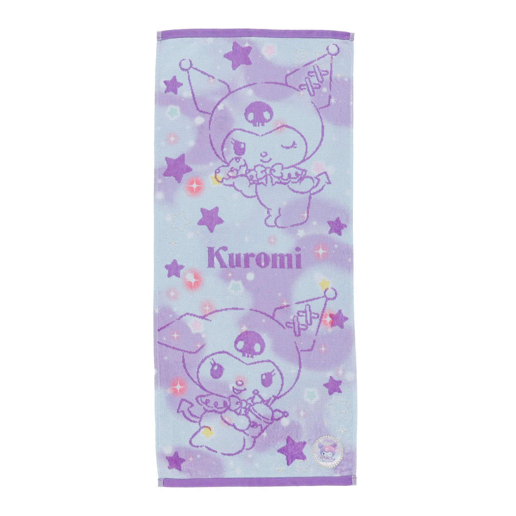 Marushin Face Sanrio Kuromi Антибактериальное и Идеально в качестве подарка для 3725008400 Полотенце,  Yumekira Kuromi  (Мечтательная Куроми), 100% хлопок, Дезодорирующий,