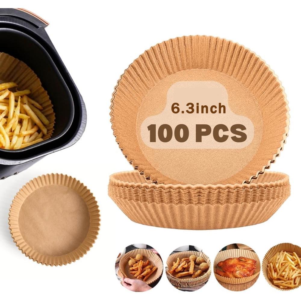 

Air Fryer Liners, 100 pcs Air Fryer Disposable Paper Liner Air Fryer Accessories Air Fryer Paper for Air Fryer Paper Liners