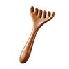 Deer Antlers Meridian Massage Comb with Storage Bag Long Handle Sandalwood Scalp Massager Comb Six-Claw Wide Tooth Body Massage Guasha Scrubber Tool