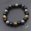 Bracelet - Tiger Eye - Triple Protection - Hématite - Obsidienne Noire - 10 mm