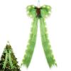 Christmas Luminous Bow LED Lights Green Flexible Ribbon Decor Christmas Tree Decoration Christmas Gift Bows For Wedding Party