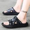 Fashion Men's outdoor casual slippers summer soft sole comfort anti slip beach shoes fashion thick sole breathable sandals walk slippers