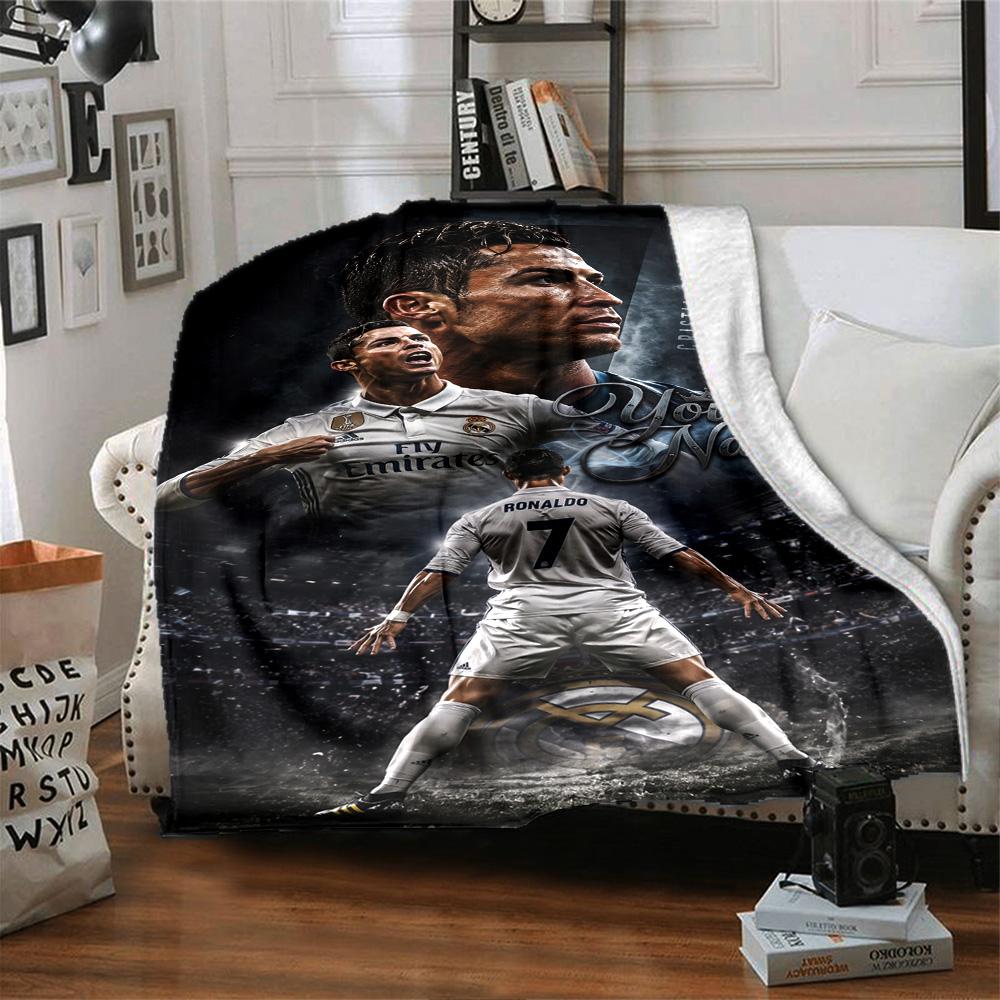 Cristiano Ronaldo (78) Personalized Name Blanket Throw Personalized Blanket Soft & Cozy Great for Chair Living Room Picnics Bed All-Season Use