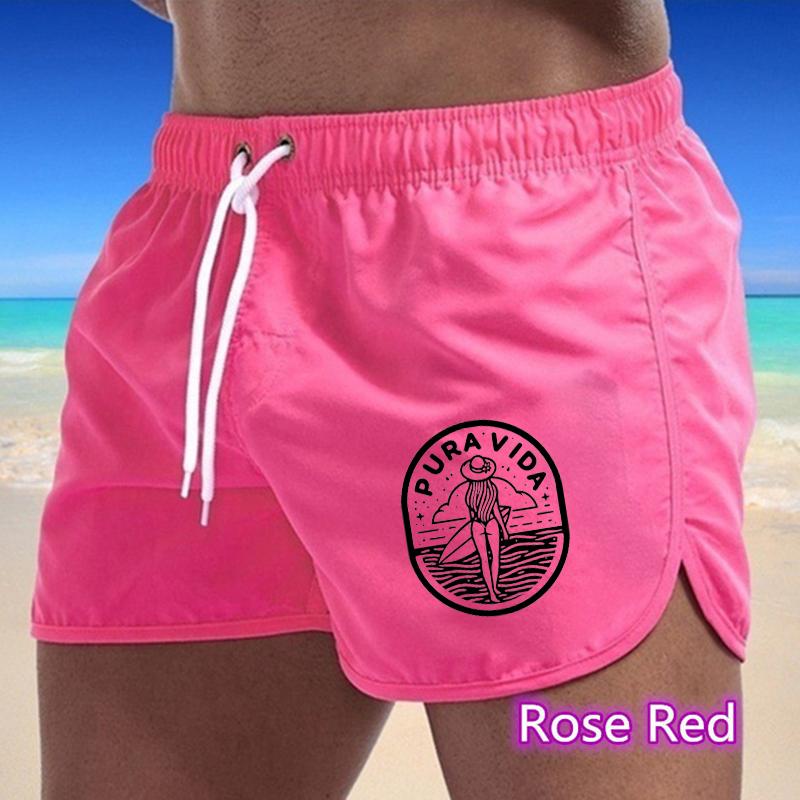 BBK-70 Summer New Men's Quick-Drying Swim Trunks Sports Pants Swimwear Beach Shorts Jogging Shorts Sports Creative Basketball Print