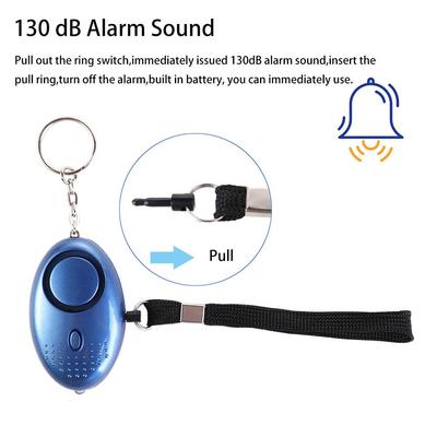 Women Child Elder Girl Emergency Personal with LED Light 120dB Alert Security Alarm Keychain Scream
