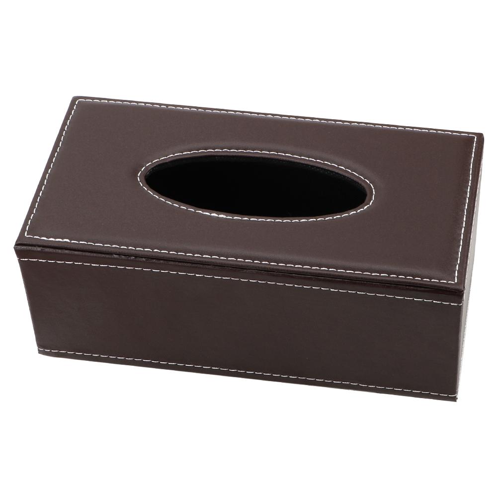 Rechteckige Taschentuch-Serviettenbox Heimaufbewahrung Haushaltswaren PU-Leder Taschentuchbox Papierhalter Heimküchenorganisation