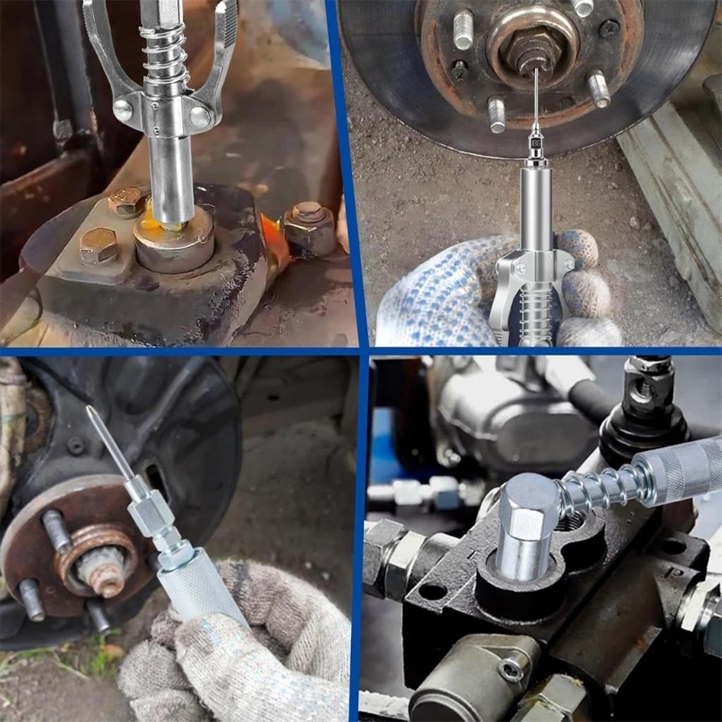 Grease Coupler Kit 6PCS Carbon Steel Accessories Quick Connection Design Suitable For Industrial Equipment Maintenance