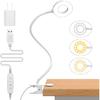 iZELL Desk Lamp, [3 Color Modes & 10 Brightness] LED Reading Light with Clamp, Flexible Gooseneck Book Light for Kids Reading Book In Bed At Night