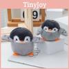 Soft Cute Grey Penguin Plush Toy Keychain With Pp Cotton For Bags And Students