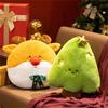 Festivo Natale Babbo Natale Pupazzo di Neve Cuscino Schienale Super Morbido Cotone PP Cuscino da Abbraccio Soggiorno Camera da Letto Decorazione