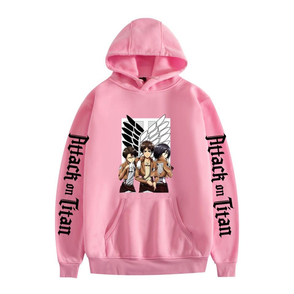 Attack on Titan Graphic Printing Hoodies Autumn Winter Fleece Streetwear Tops