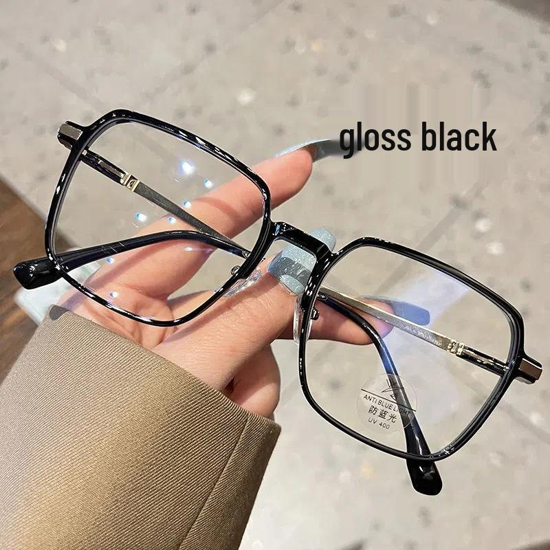 Large Frame Lightweight Cool Tea Glasses for Women - Anti-Blue Light Lenses, Prescription Ready, Face Slimming.
