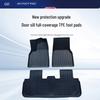 Tesla Model Y Floor & Trunk Mats Set - TPE Full Coverage, Includes Front/Rear and Integrated Backrest Mats