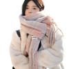 Soft Cashmere Scarf Windproof Neck Warmer New Long Tassel Scarves  Autumn and Winter