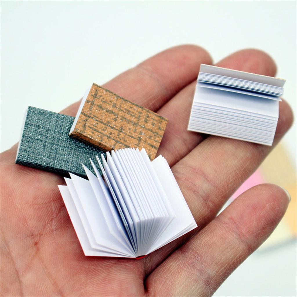 4Pieces Miniature Books 1/12 Scale Antique Books for Dollhouse Decoration and Craft Project Model Library Scene Display