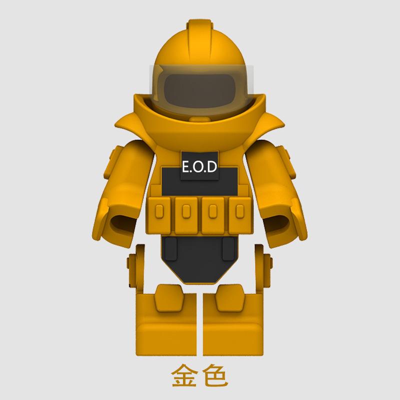 Doll Scene With Anti-Aircraft Maxine Anti-Aircraft Heavy Machine Gun Mortar Assembly Building Block