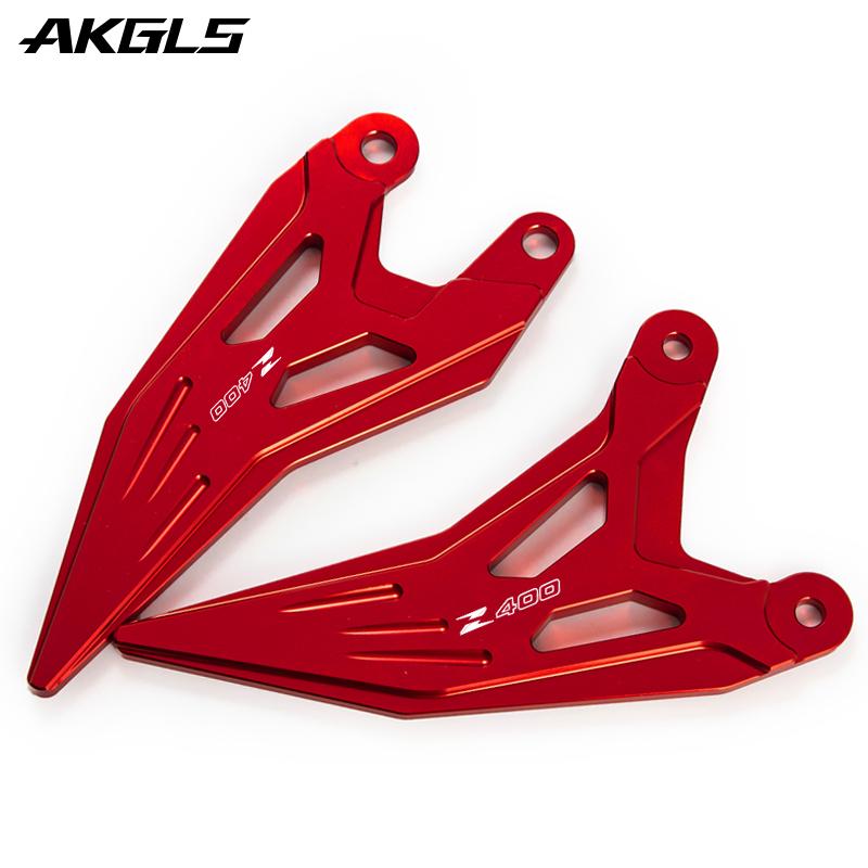 For Kawasaki Ninja 400 Z400 NINJA400 2018    Motorcycle Footpedal Pedal Kit Heel Plate Protective Cover