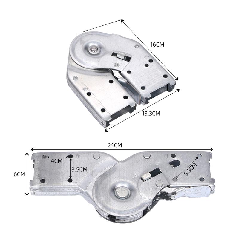 Bisagra de escalera que reemplaza directamente el conector del interruptor de bloqueo de la bisagra del cerrojo, junta de escalera telescópica plegable para accesorio de escalera con barra de acoplamiento