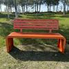 Wrought Iron Outdoor Bench with Backrest