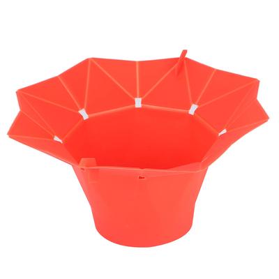Folding Microwave Oven Popcorn Bowl DIY Silicone Popcorn Maker Machine Home Kitchen Tool Red