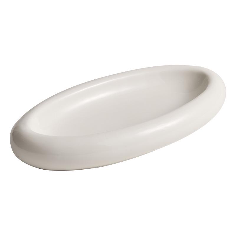 Artistic Double-Layer Insulated Ceramic Display Plate for High-End Tableware and Hotel Use.