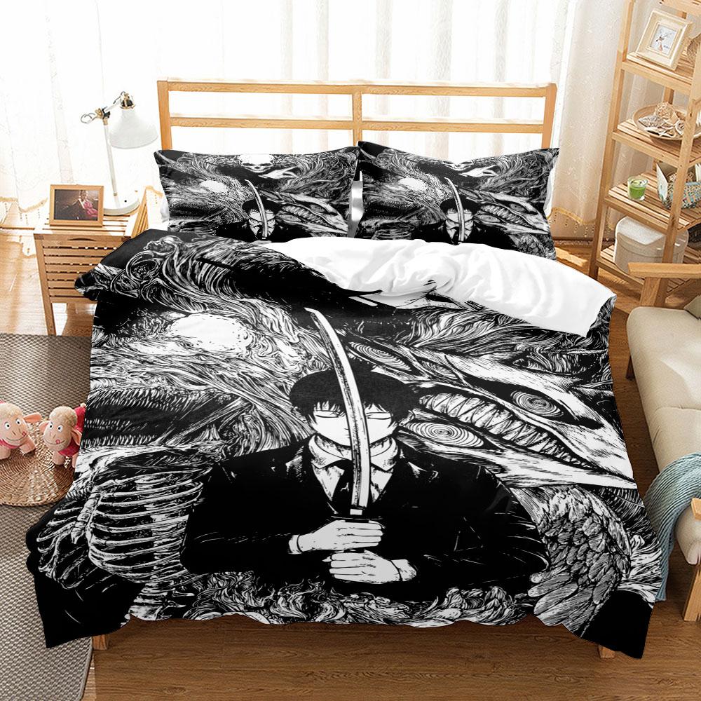 

Berserk Anime Duvet Cover Set Without Sheet King Queen Double Full Twin Single Size Bed Set EU single(135x200cm)