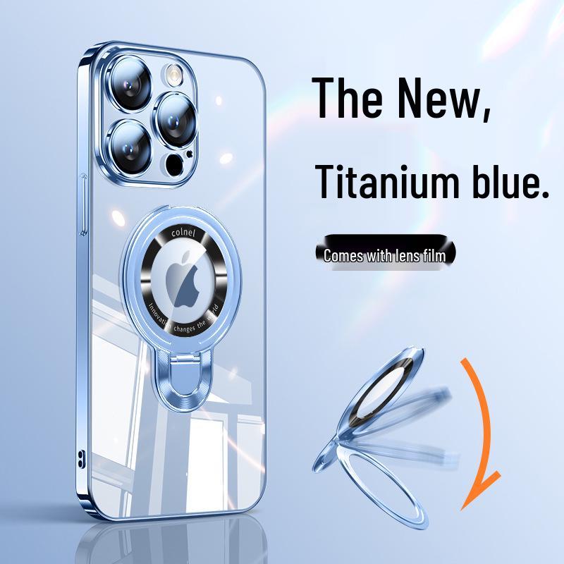 Magnetic Stand for iPhone 17 Pro Max Case: Ultra-thin, Drop-proof, Full Coverage PC Shell