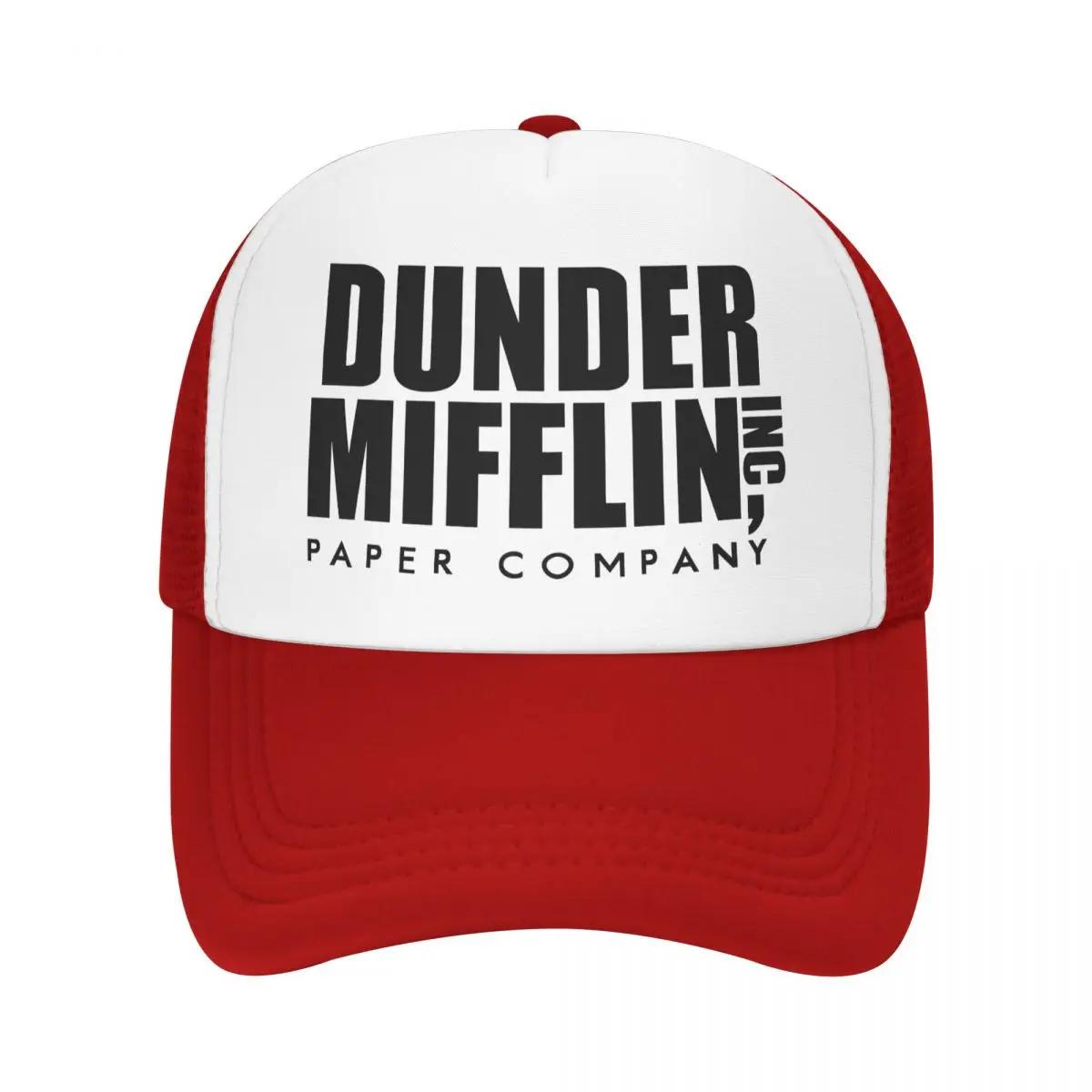 Custom Dunder Mifflin Paper Company Baseball Cap for Unisex Breathable The Office TV Show Trucker Hat Streetwear Snapback Hats One Size