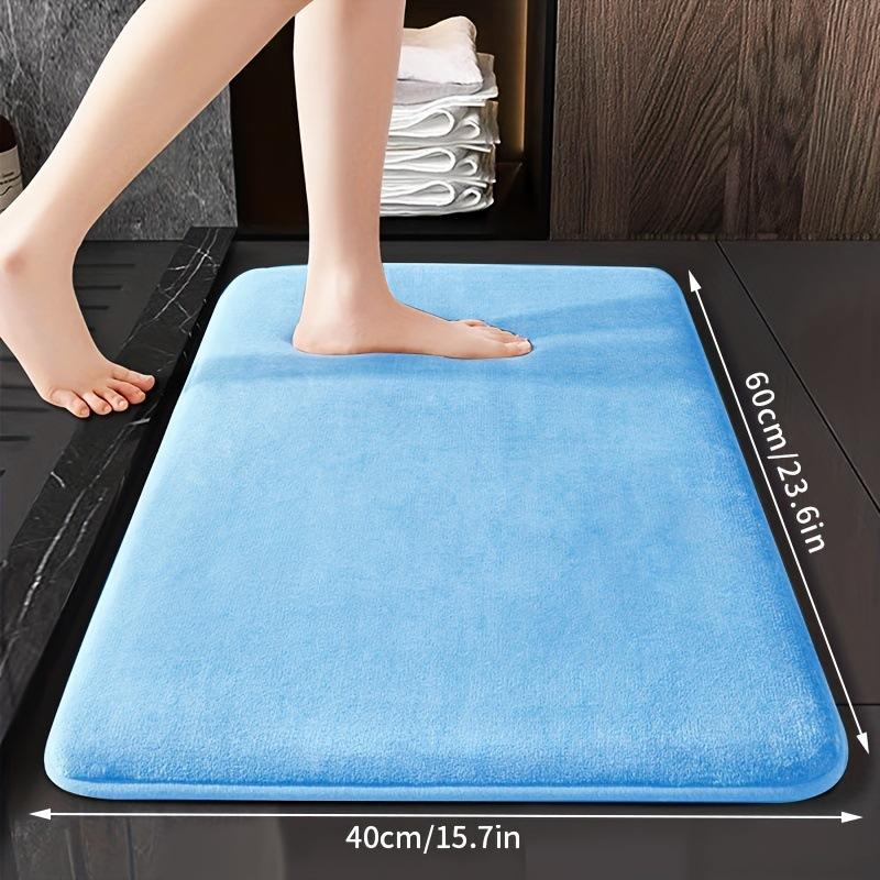 Color Bath for Bathroom, Thick Floor, Sky Blue, 50 80 cm