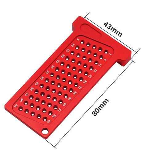 GLOWZEN Red T-Square, Woodworking Marking Tool, High-Precision Square, Marking Gauge, Carpentry Tool, Scribing Gauge, Right-Angle Measuring Tool for D