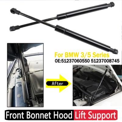 Car Front Bonnet Hood Lift Gas Shock Strut Bonnet Lift Support Stainless Steel Replacement for BMW 5 Series E60 E61 Car Support
