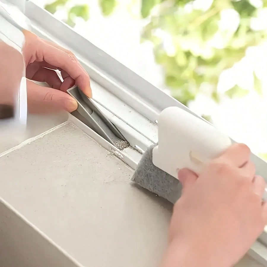 1pcs Universal Door And Window Track Cleaning Brush,Easy To Clean Frames And Small Gaps,Cleaning Tools,Cleaning Supplies, Commercial Cleaning Supplies
