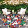 Christmas Theme Pattern Round rug,Carpet Rug for Living Room Bedroom Playroom ,Non-slip Floor Mat,Holiday Gifts and Birthday Gifts.