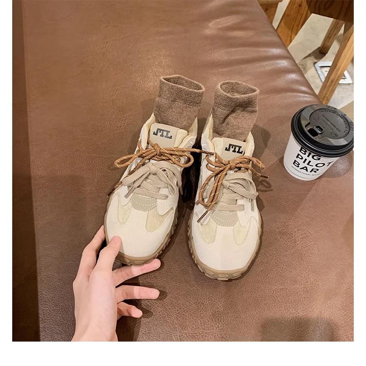 

Женские кожаные кроссовки в стиле «мама-виноград», увеличивающие рост - Коллекция весна/осень 2025 40