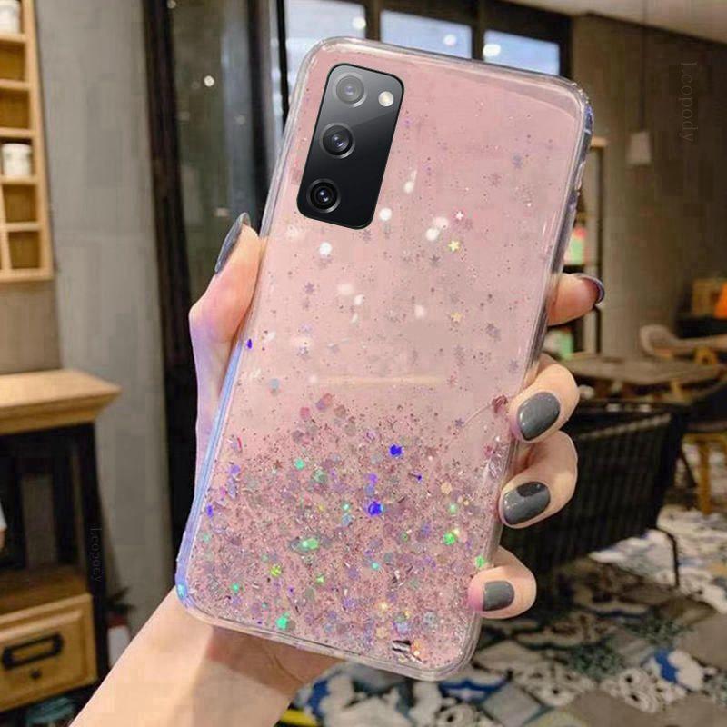 Luxury Bling Glitter Phone Case For Samsung A01 A21S A51 S20 FE A11 A31 Back cover for Galaxy S 20 A 11 31 21S 51 back cases