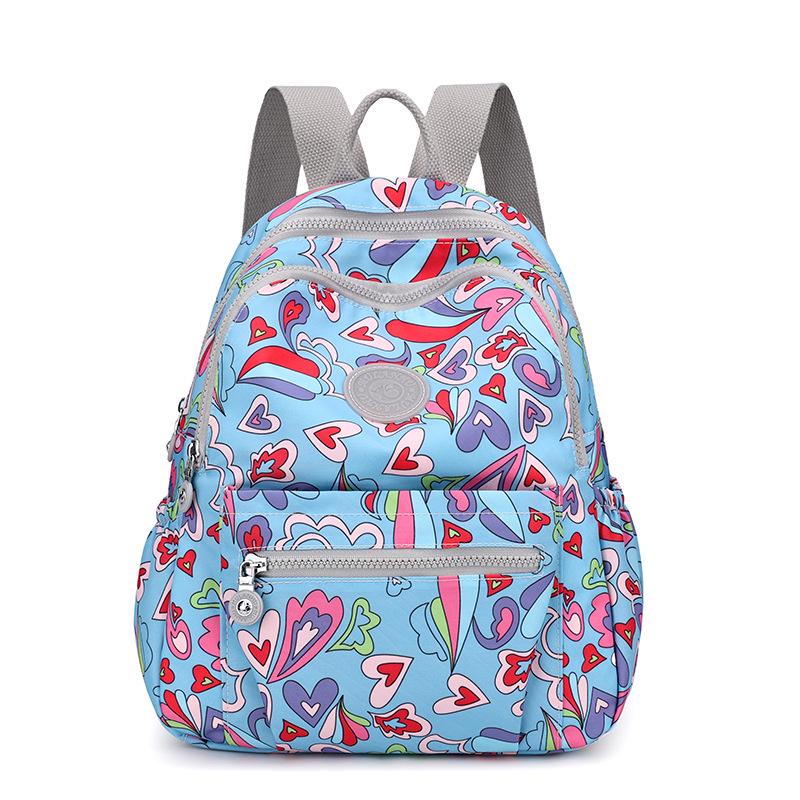 Korean Fashion Nylon Backpack for Middle-Aged & Elderly Women - Casual, Small, Travel-Friendly