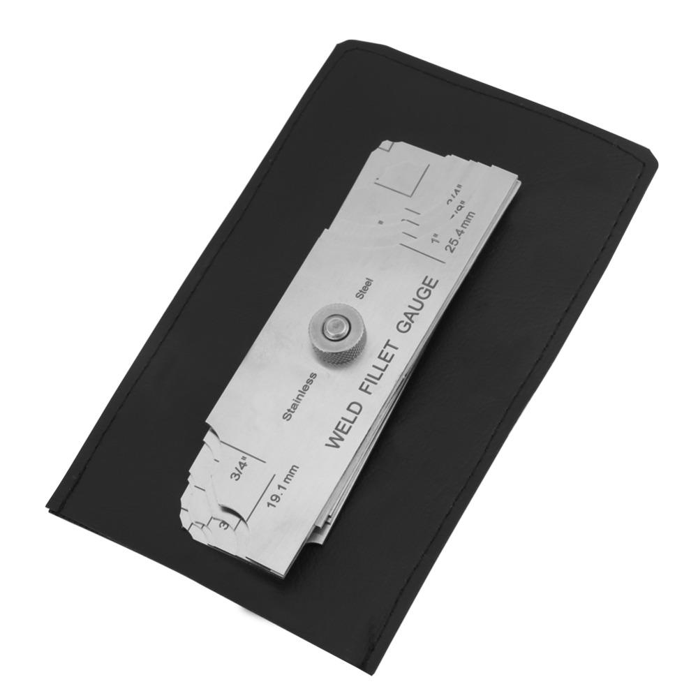 7 pcs 1/8" to 1" (3.2mm to 25.4mm) Fillet Weld Gauge / Fillet Weld Set Gage