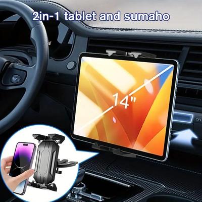 HOT Universal Car Mount CD Player Slot Mount Tablet Stand Cell Phone Holder for Ipad Pro Air 4 To 14 Inch Tab Smartphone
