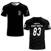 ASKARI Boxen Kampf Match Design 3D Herren Fitness Kurzarm T-Shirt Atmungsaktive Sport T-Shirts für Männer Outdoor Training moto