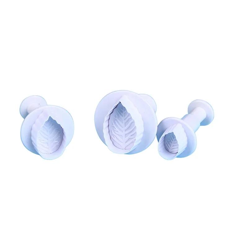 Rose leaf spring mold Simulated leaf cutting mold Pastry and cake decoration tools Rose leaf shaped biscuit mold Baking tools