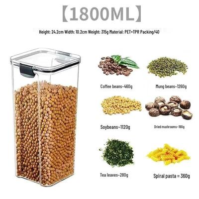ZISIZ 1800ML Sealed Kitchen Storage Jar Set