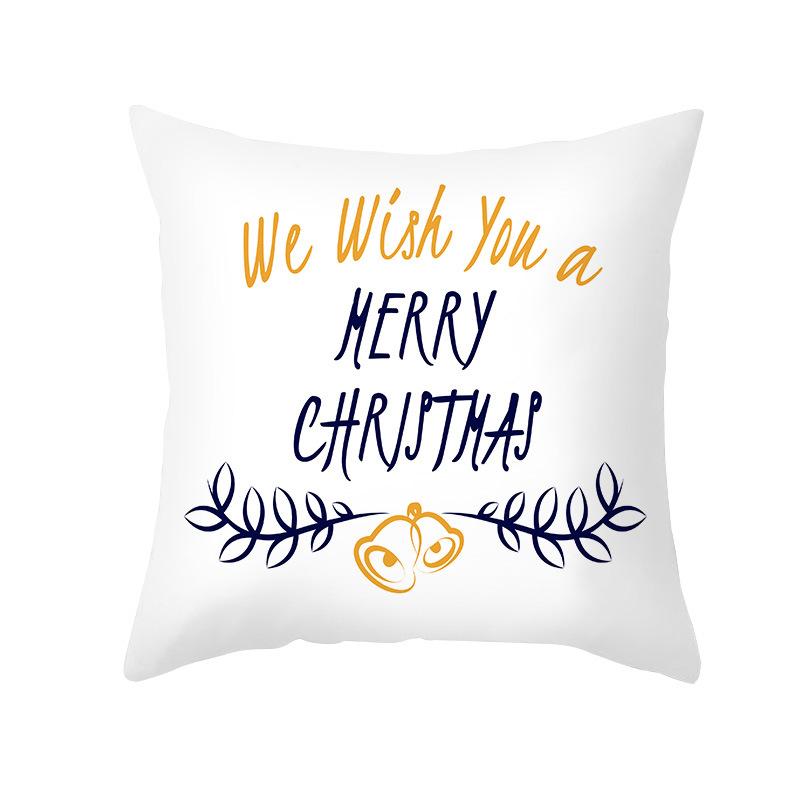 New Nordic Print Christmas Pillow Cover Cartoon Christmas Series Sofa Cushion Cover Home
