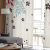 Boho abstrakte Blume Pflanze Tüll Vorhänge für Wohnzimmer schiere Vorhang für Schlafzimmer Küche Jalousien Voile Vorhänge