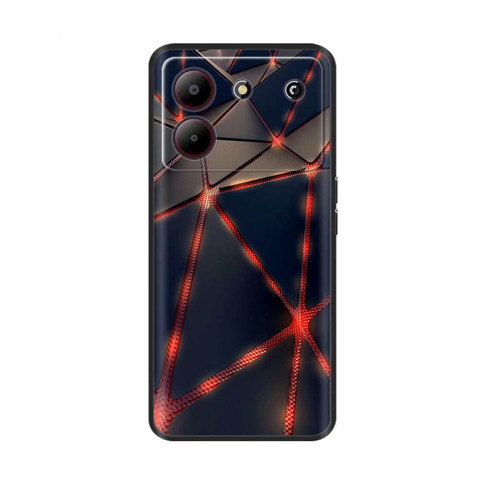 Cover For ZTE Blade A54 4G Case Silicone Painted Soft Protective Black Coque For ZTE Blade A34 BladeA54 Cartoon TPU BladeA34 Bag