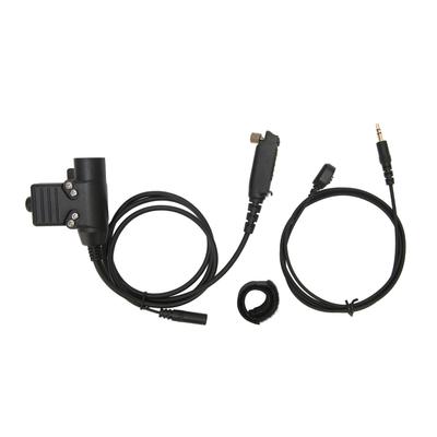 U94 PTT Plug and Play Headset PTT Adapter with Finger Mic for Sepura Stp8000 Stp8030 Stp8035