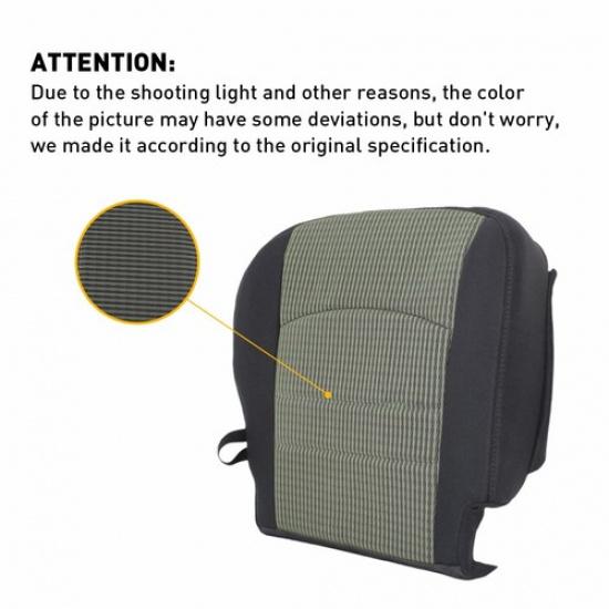 For 2010 2009 2011 2012 Dodge Ram 1500 2500 3500 Driver Bottom Cloth Seat Cover
