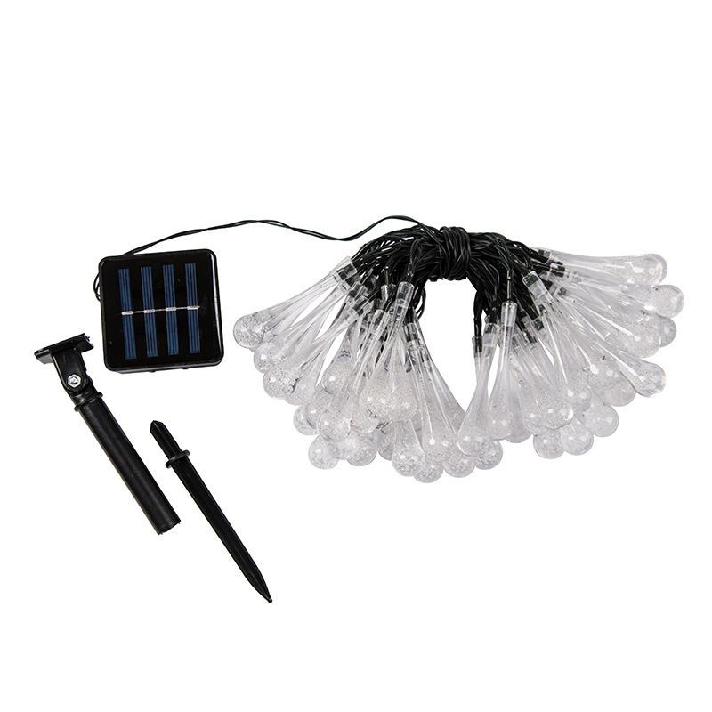 LED Water Droplets String Lights Waterproof Outdoor Decoration Battery Power Garland Fairy Lights Christmas Wedding Party Garden