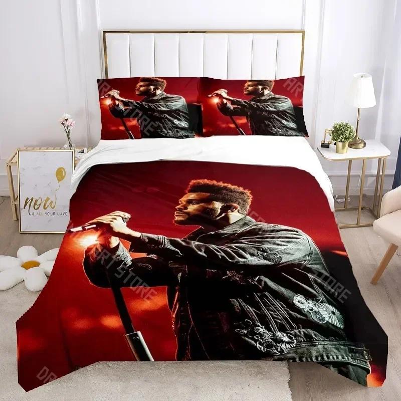 Singer The Weeknd Duvet Cover Set The Weeknd Boys Bedding Set Bedclothes Girls Teens Quilt Cover Bed Linen Set